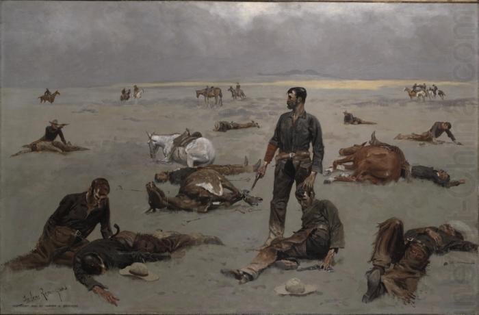 Frederick Remington What an Unbranded Cow Has Cost china oil painting image